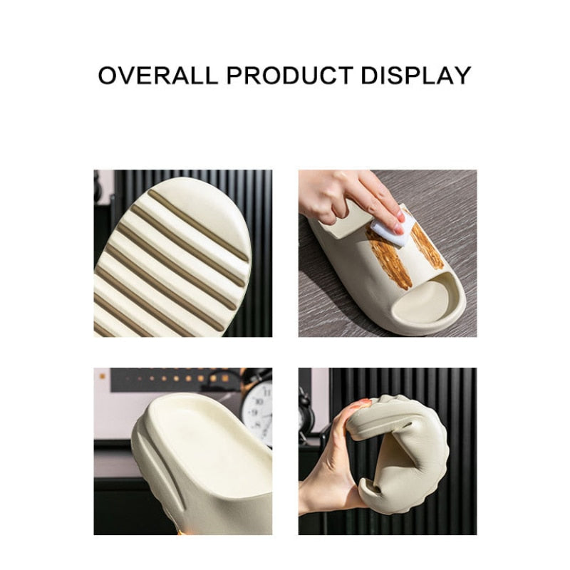 Designer Slides Summer House Thick Printed Graffiti Men Slippers Women Flip Flops Unisex Platform Shoes - Outdoor Sandals