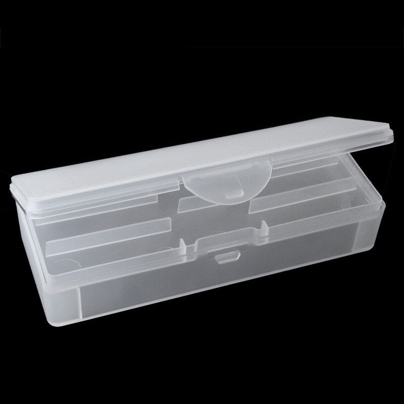 Double-layer Nails Art organizer box storage Tool Rectangle Storage Box Pen brush Polishing Nail Buffer Files Plastic Container