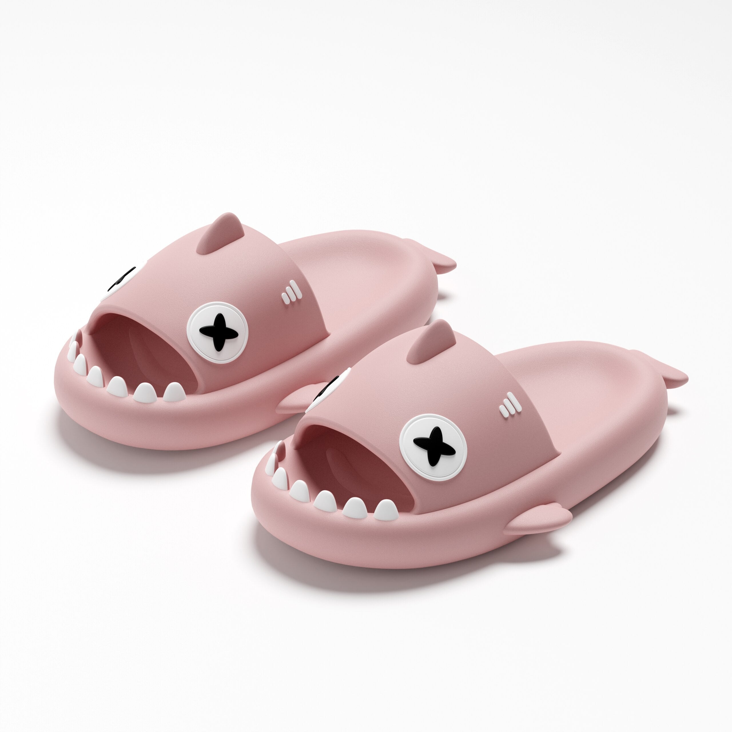EVA Summer Women Slippers Cute Catroon Shark Shape Slides Outdoor Cloud Soft Home Bathroom Sandals Pink