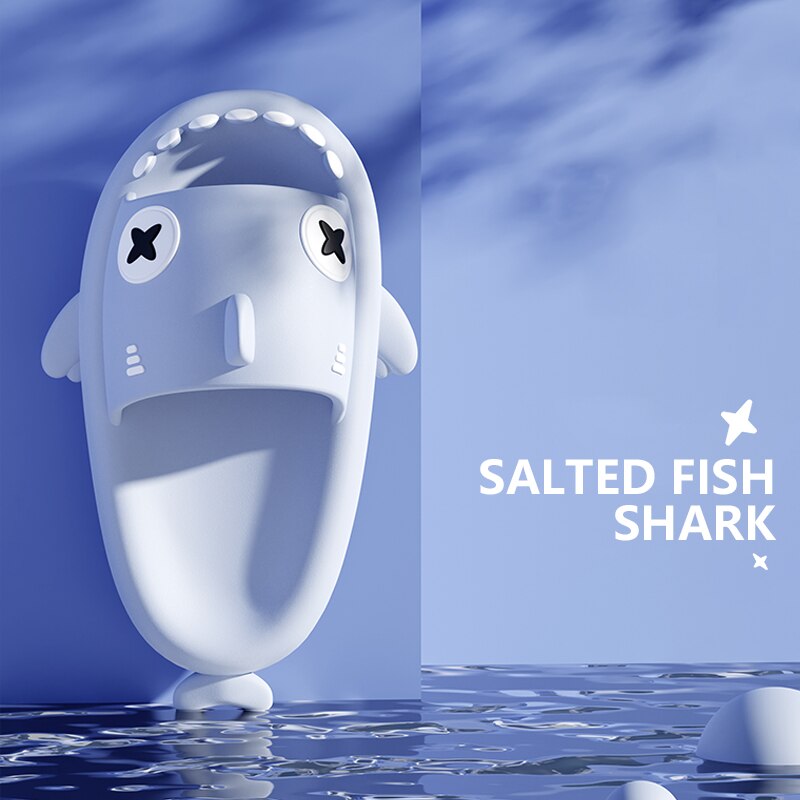 EVA Summer Women Slippers Cute Catroon Shark Shape Slides Outdoor Cloud Soft Home Bathroom Sandals