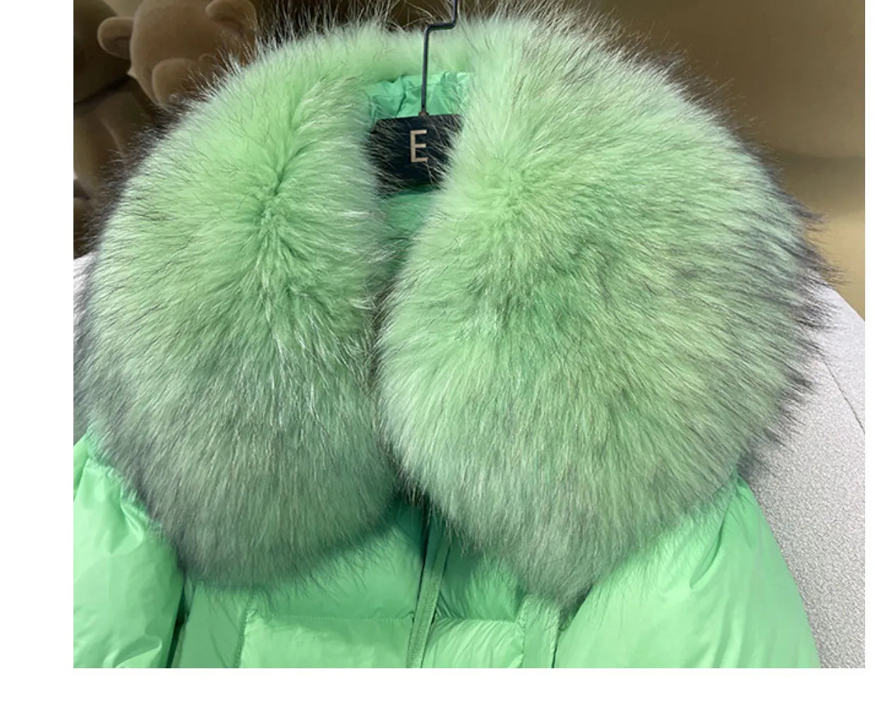 European Version 2024 Winter New Light Luxury All-match Big Fur Collar Loose Women's Long-Sleeved Bread Korean Version Down Jack