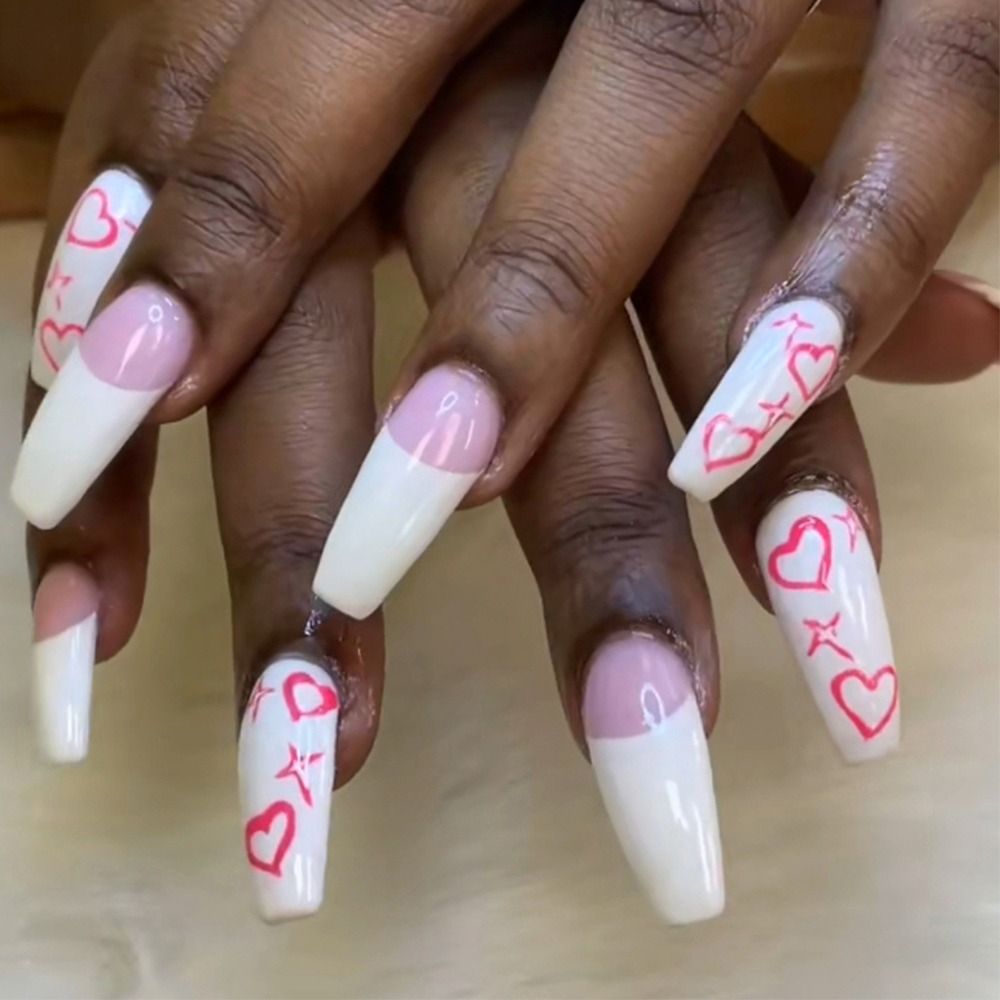 Fake Nails Press On False Nail Advanced Nail Art Wearable French With Rhinestone Glitter Designs Designs Nail Tips DIY Tools AA2