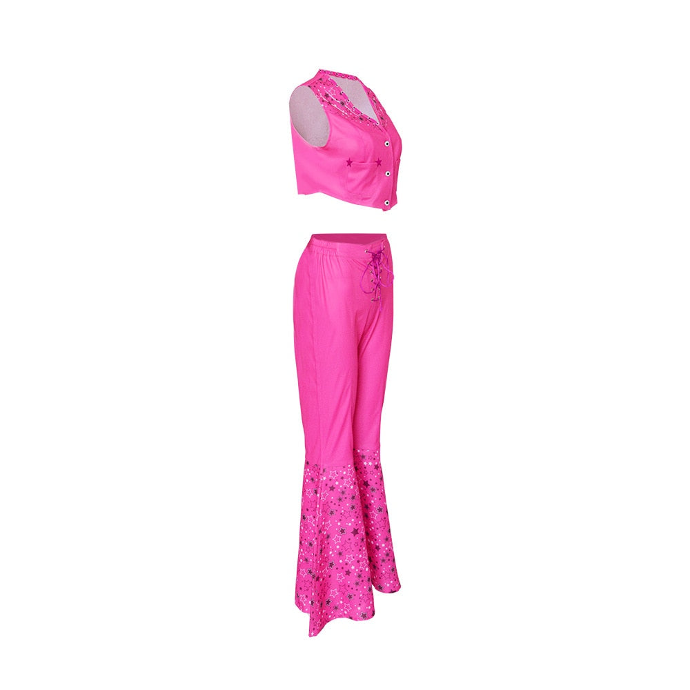 Fancy Barbie Costume for Adult Adorable Pink Lady Cosplay Girls Clothing Woman Halloween Classic Doll Role Play Barbie Dress up