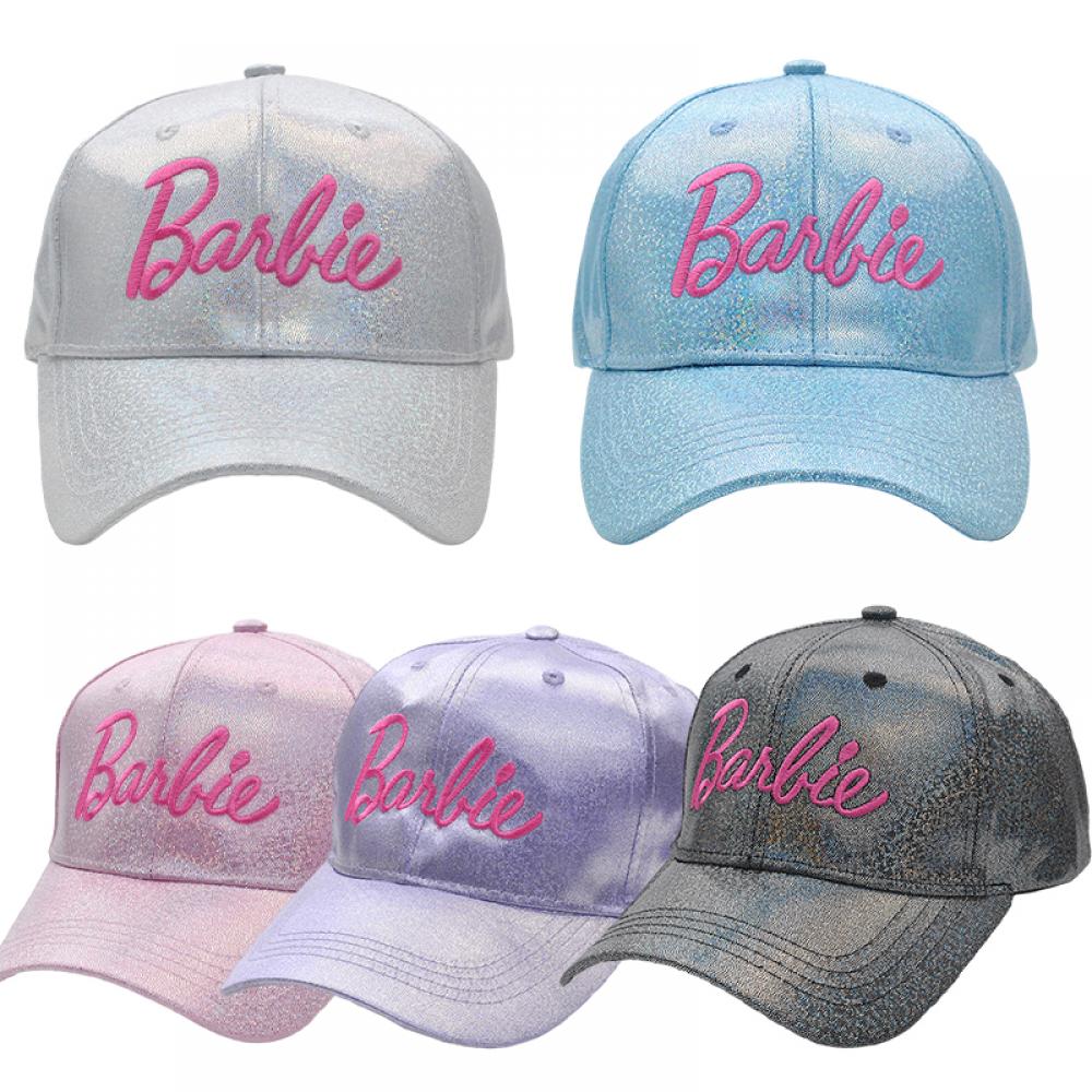 Fashion Colorful Barbie Girls Baseball Cap Anime Kawaii Casual Letter Embroidered Sports Hip Hop Caps All-Match Adjustable Hat