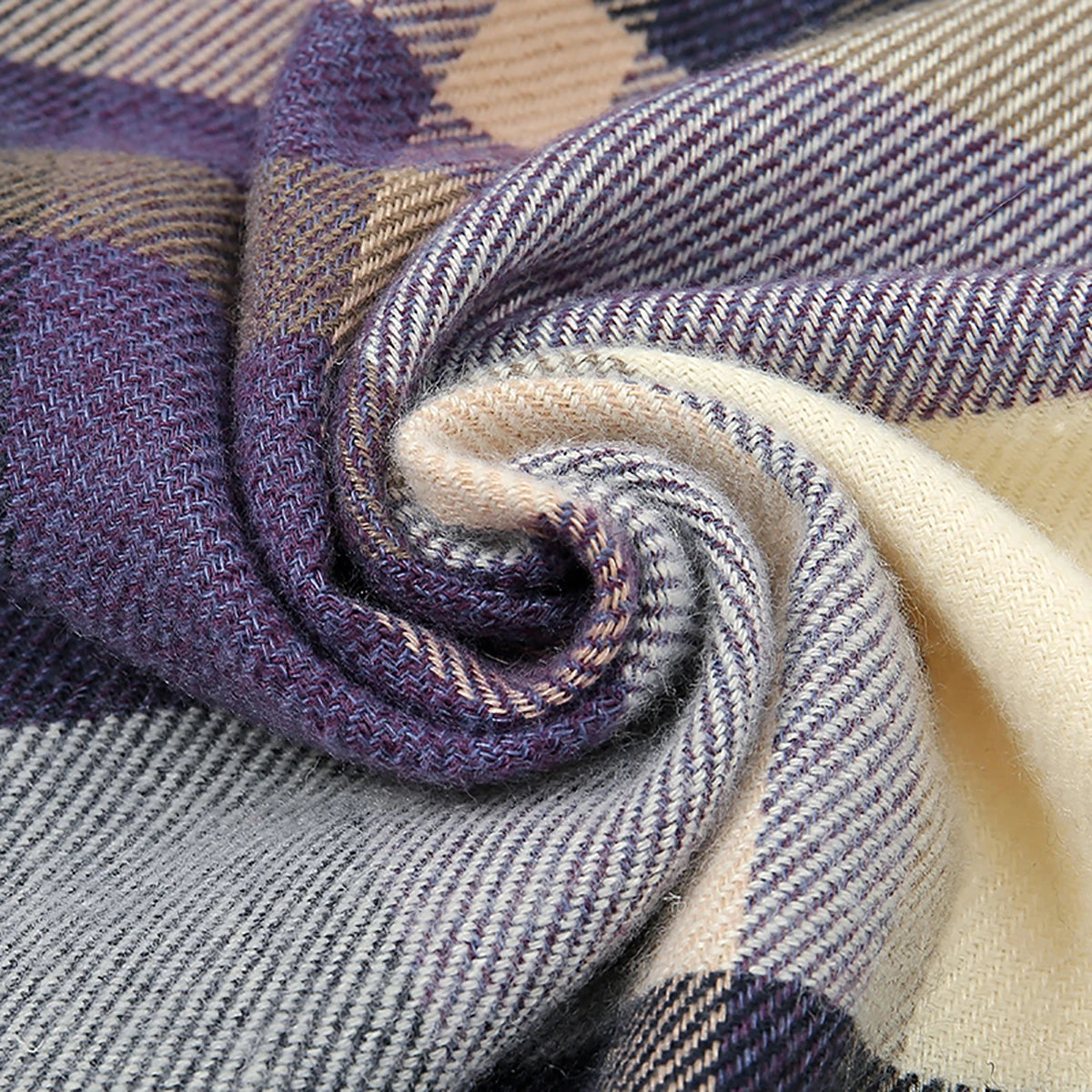 Fashion Fake Cashmere Scarf Winter Plaid Tassel Shawls For Women Men Pashmina Outdoor Windproof Warmer Scarves Shawl 190*30cm