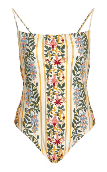 Fashion Floral One-piece Swimsuit Micro Bikini Extreme Sexy Women Swimwear - Beach Dress Bathing Suit Swimming Biquini Luxury Beige