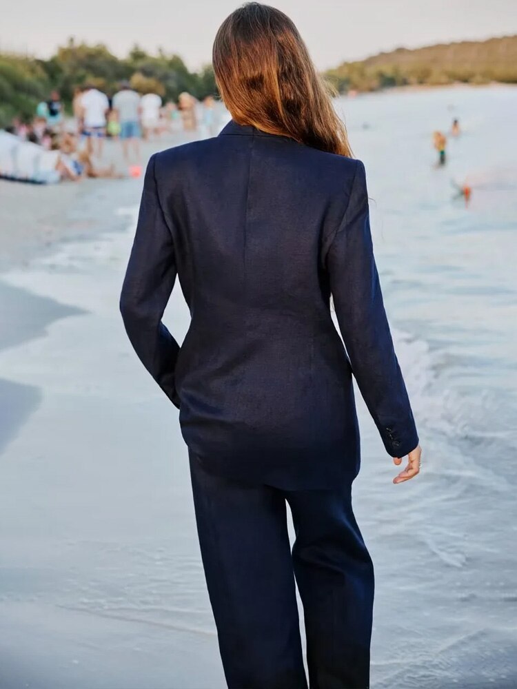 Fashion Women's Suit Set Autumn Outfits for Women Women's Suits Set 2 Elegant Pieces Woman Pants Chic Trouser Blazer