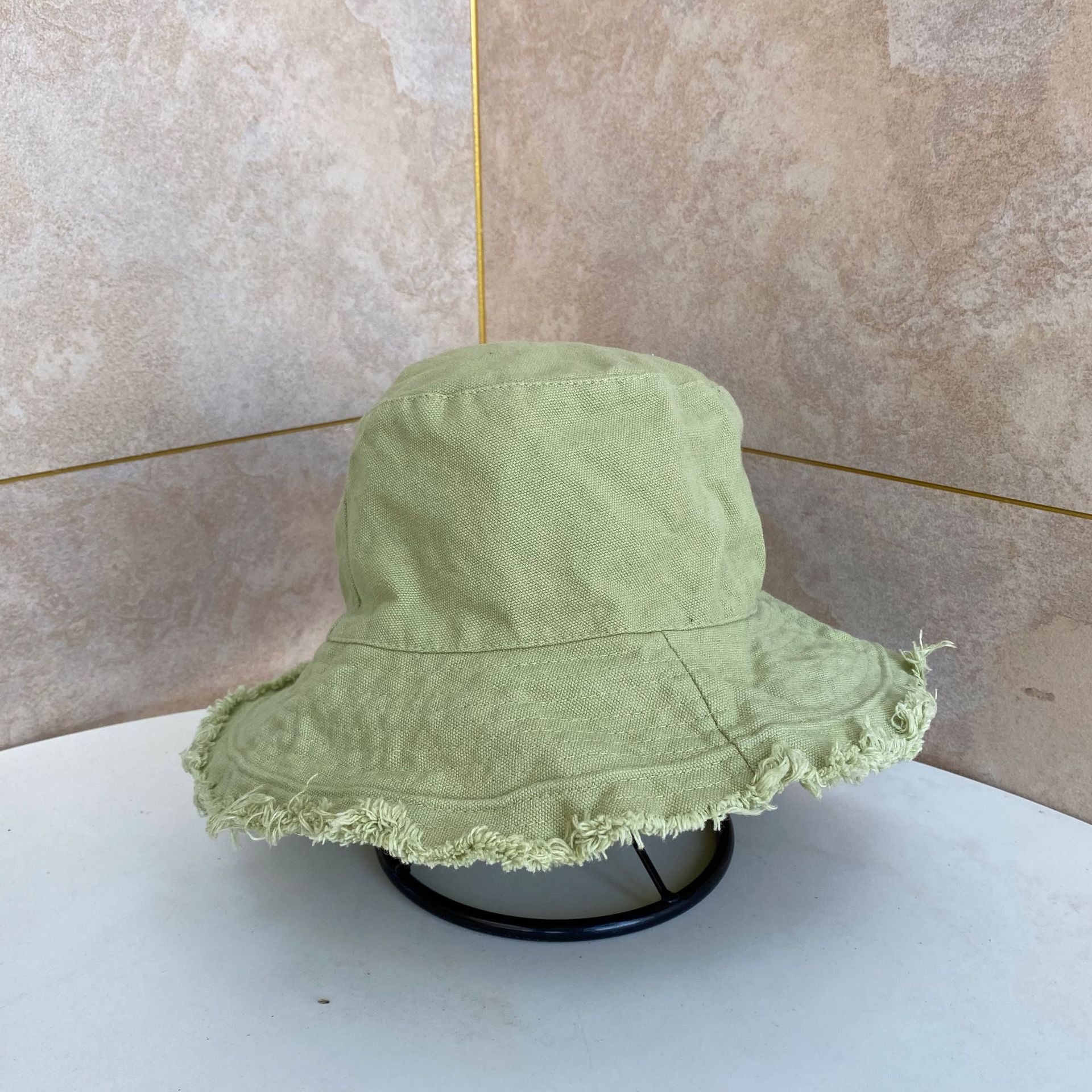 Foldable Bucket Hat Sun Visor UV Protection UPF 50+ Sun Hat Bucket Summer Men Women Large Wide Brim Panama Beach Cap Female 2024 Green 56-58cm