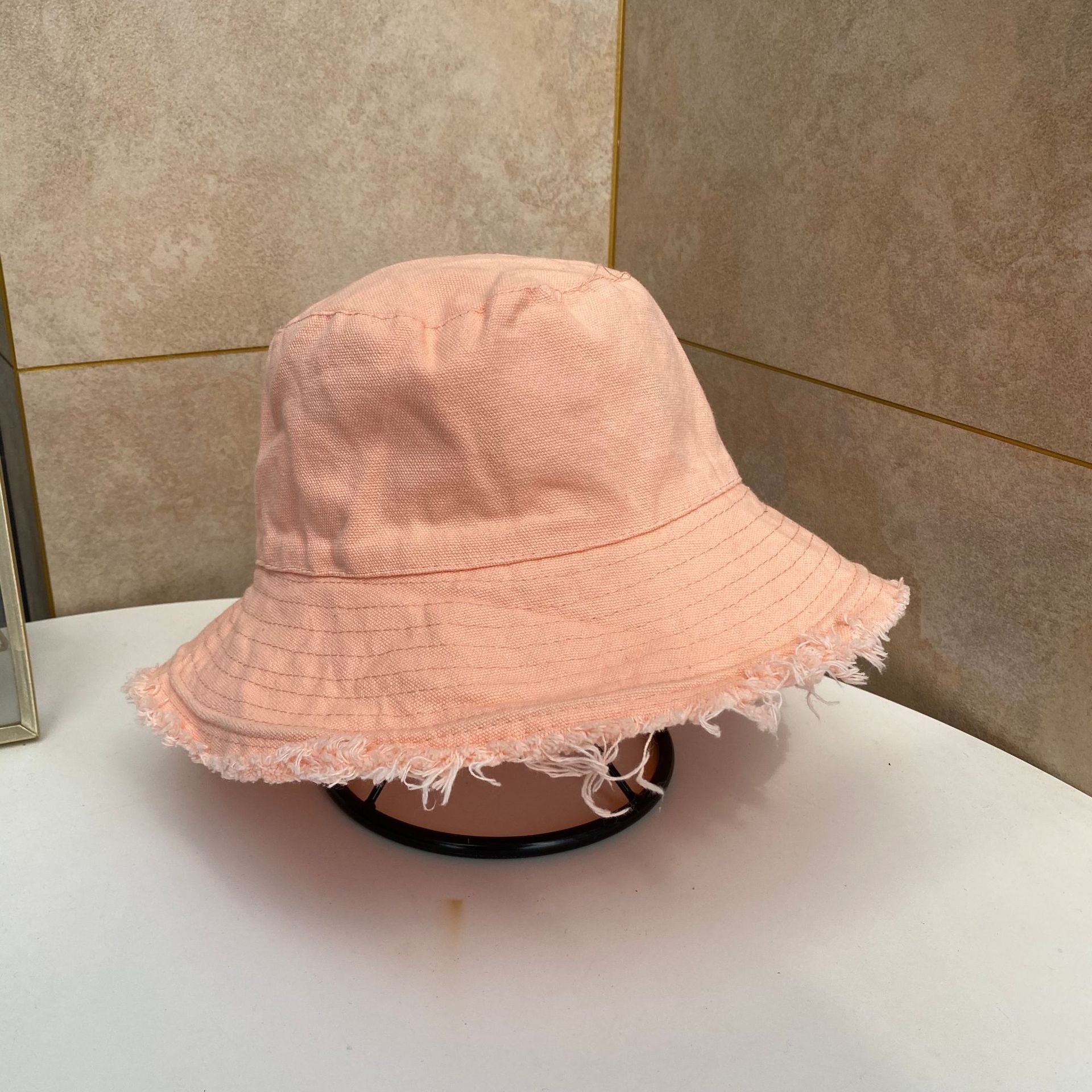 Foldable Bucket Hat Sun Visor UV Protection UPF 50+ Sun Hat Bucket Summer Men Women Large Wide Brim Panama Beach Cap Female 2024 Orange 56-58cm