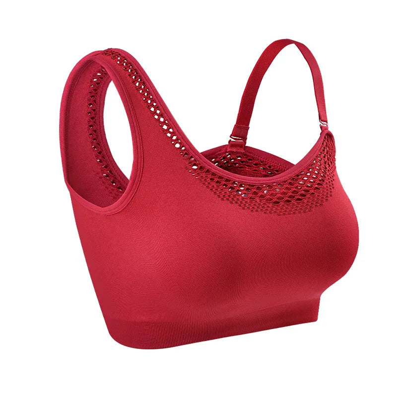 Seamless Yoga Set Sport Outfits Women 2pcs Two Piece Hollow Long Sleeve Crop top Leggings Workout Wear Gym Suit Fitness Sets Red Bra