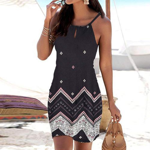 Summer Cami Beach Dress Beach Cover Up Tunic Pareos Bathing Suit Bikini Cover Up Robe Plage Beachwear Black