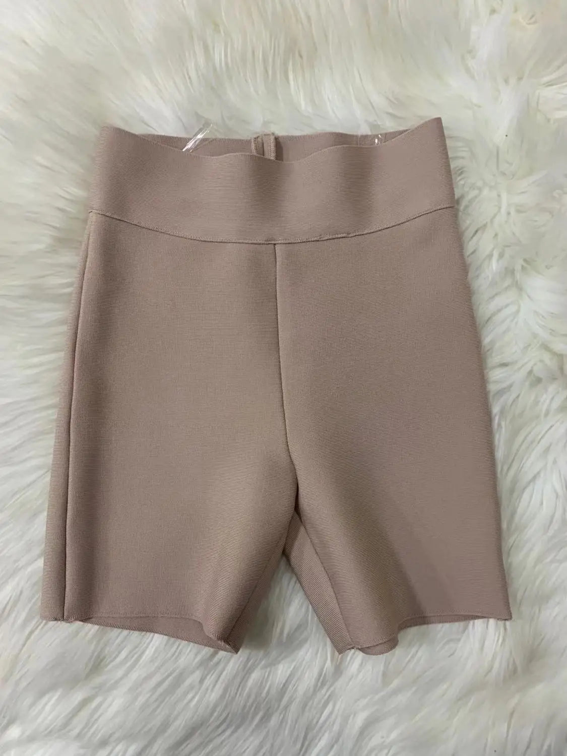 Top Celebrity Grey Black White Elastic Rayon Bandage Pants Fashion Bodycon Shorts Sports Pant Khaki