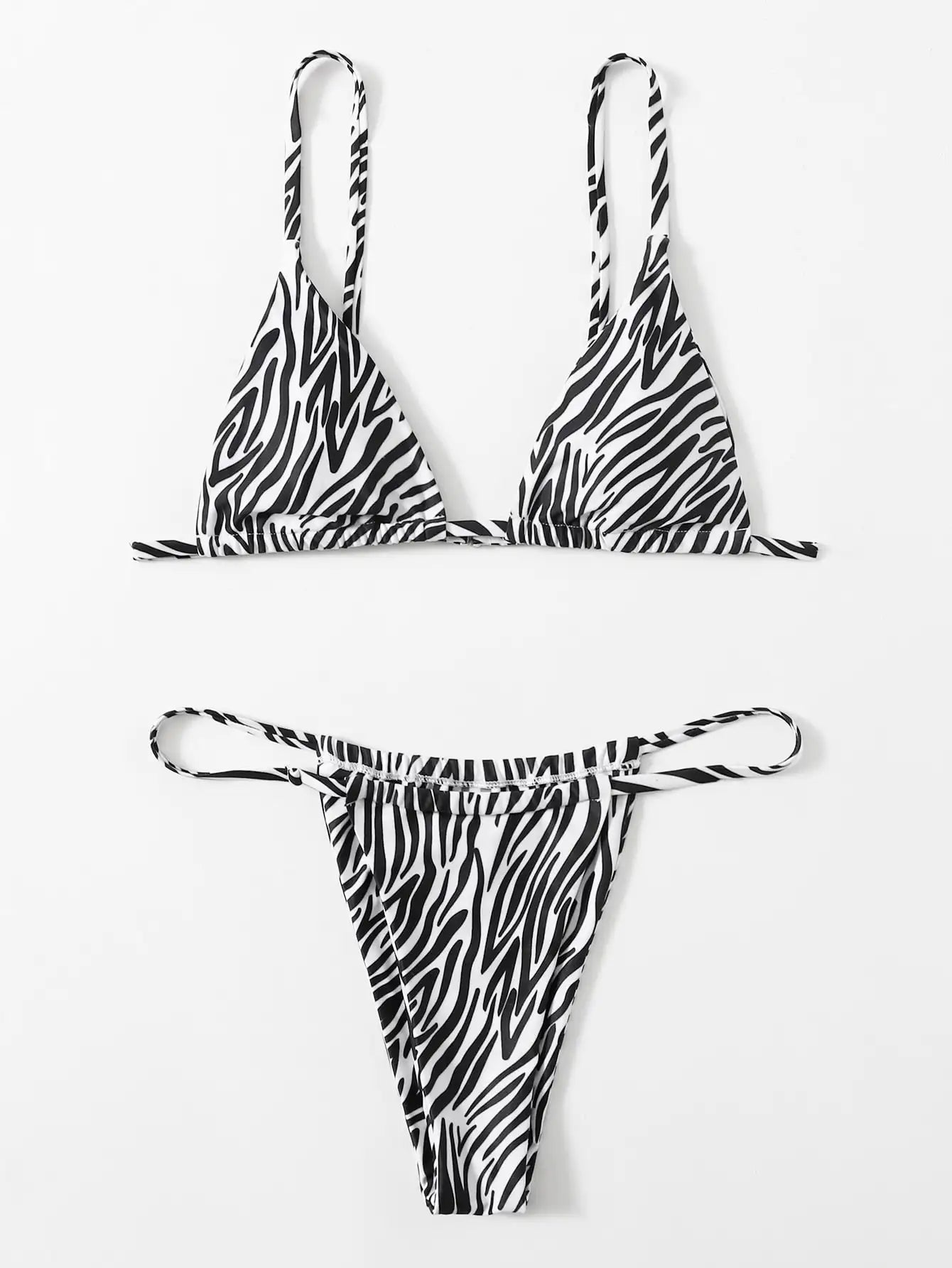 ZTVitality Zebra Print Push Up Bikini Sexy Bikinis 2021 Padded Bra Low Waist Swimsuit Female Swimwear Women Biquini Picture Color 7