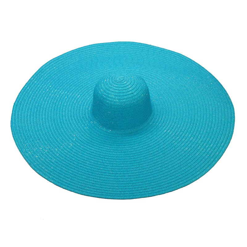 Women Beach Accessories Sombrero Big Size Hat Female Large Wide Brim Straw Sun Hats Oversized Anti UV 50 Summer Hat Wholesale sky