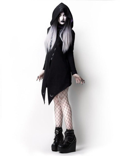 Halloween irregular hooded jacket