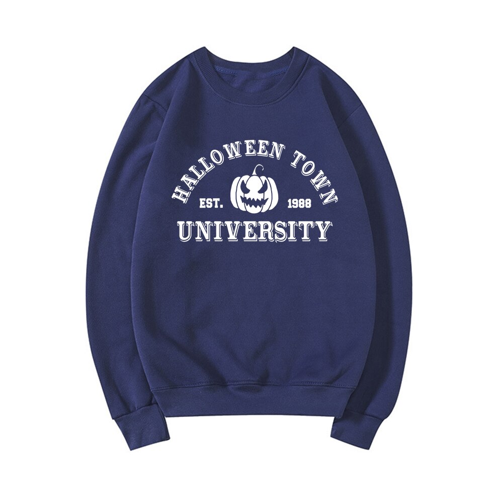 Halloweentown University Crewneck Sweatshirt Halloween Town Est 1998 Pullovers Fall Halloween Hoodies Pumpkin Sweatshirts Hoodie
