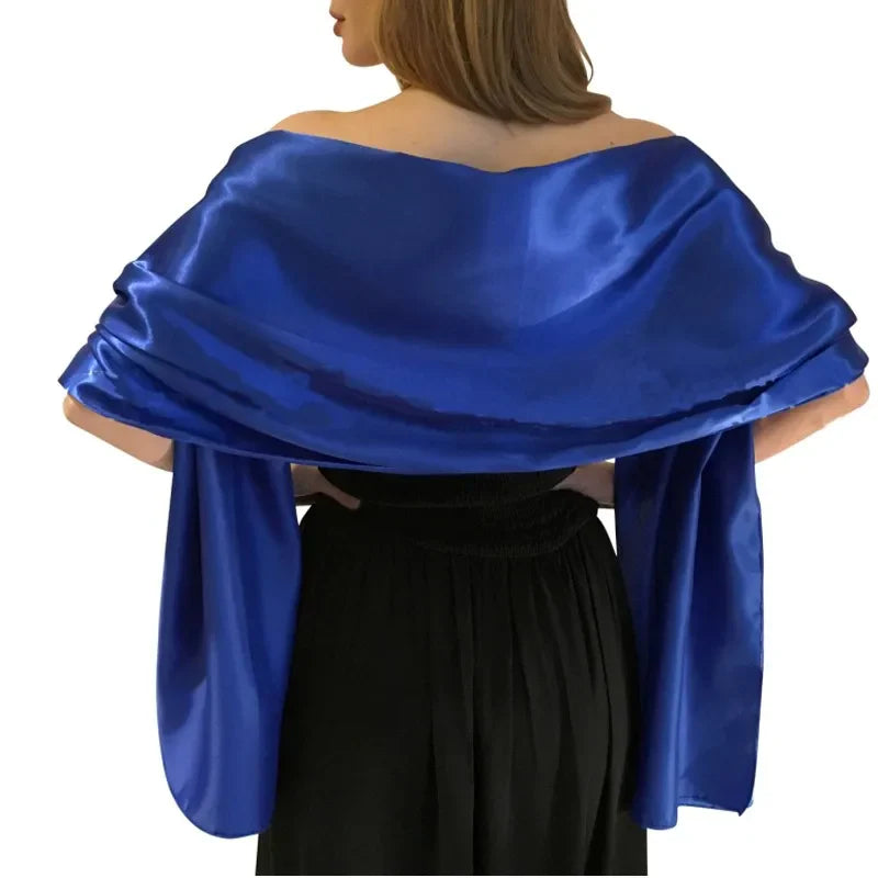 19 Colors Wrap Shaw Long Formal Wedding Party Ladies wrap shawl Elegant Evening Bridal shawl wrap fashion brand scarves jewelblue