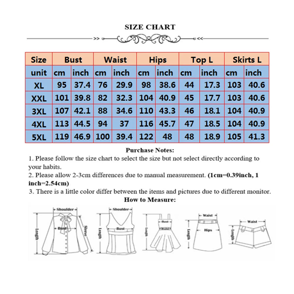 Plus Size Skirts Sets Women Wholesale Print Bodycon Fashion Square Collar Tops Maxi Skirt Casual New Two Piece Suit Dropshipping