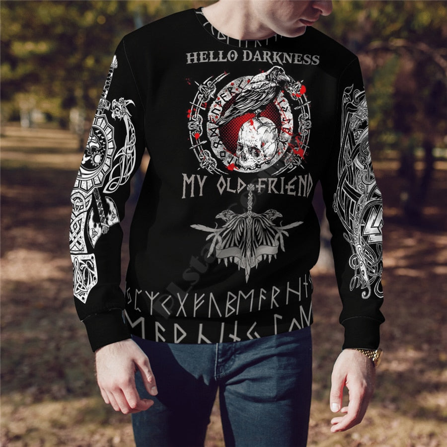 Tattoo My Old Friends 3D Printed Hoodies zipper hoodie women For men Halloween Pullover Christmas Sweatshirts Cosplay Costume