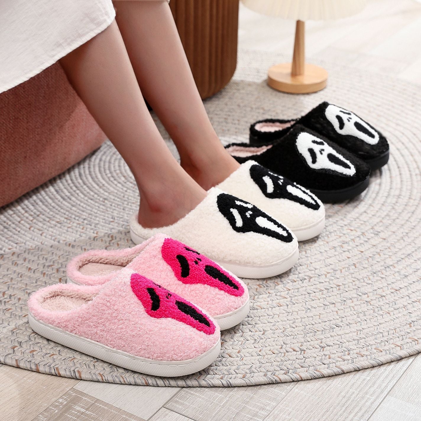 Home Winter Grimace Warm Indoor Cotton Slippers