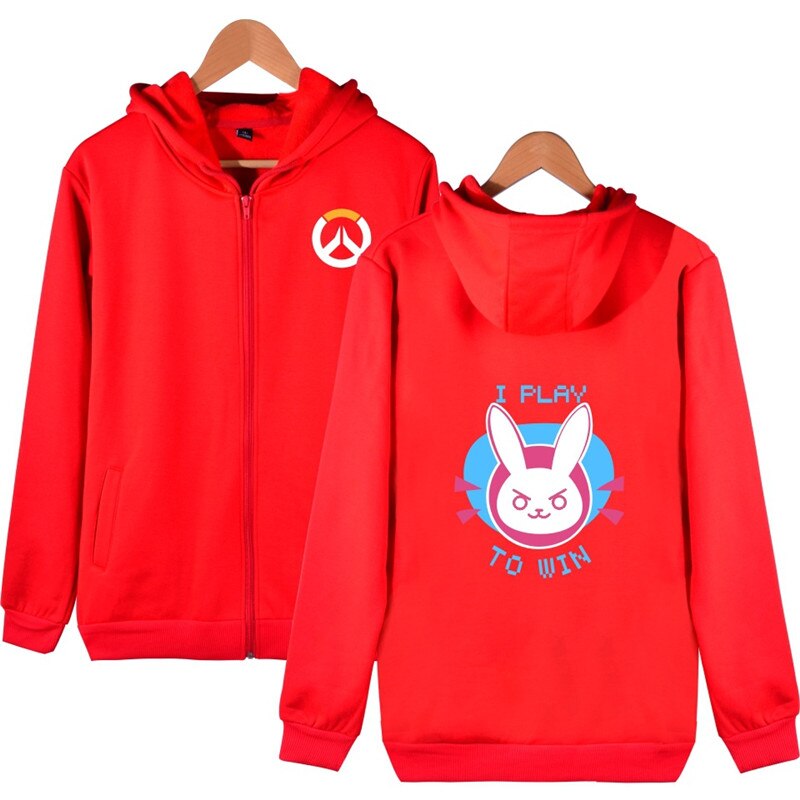 Hot Overwatches OW Long Sleeve Hooded Jacket Sweatshirt Dva Cosplay Halloween Costume Spring Thin Hoodies