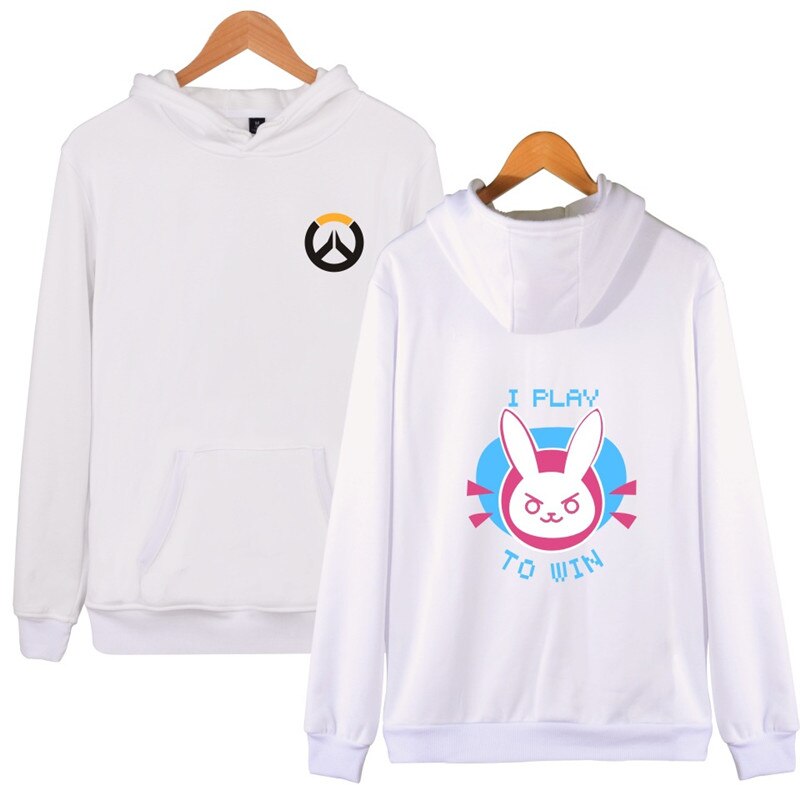 Hot Overwatches OW Long Sleeve Hooded Jacket Sweatshirt Dva Cosplay Halloween Costume Spring Thin Hoodies