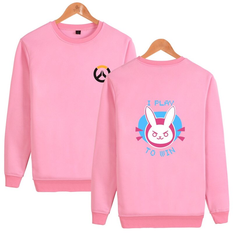Hot Overwatches OW Long Sleeve Hooded Jacket Sweatshirt Dva Cosplay Halloween Costume Spring Thin Hoodies