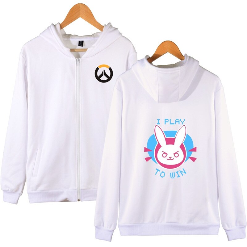 Hot Overwatches OW Long Sleeve Hooded Jacket Sweatshirt Dva Cosplay Halloween Costume Spring Thin Hoodies 11 ow