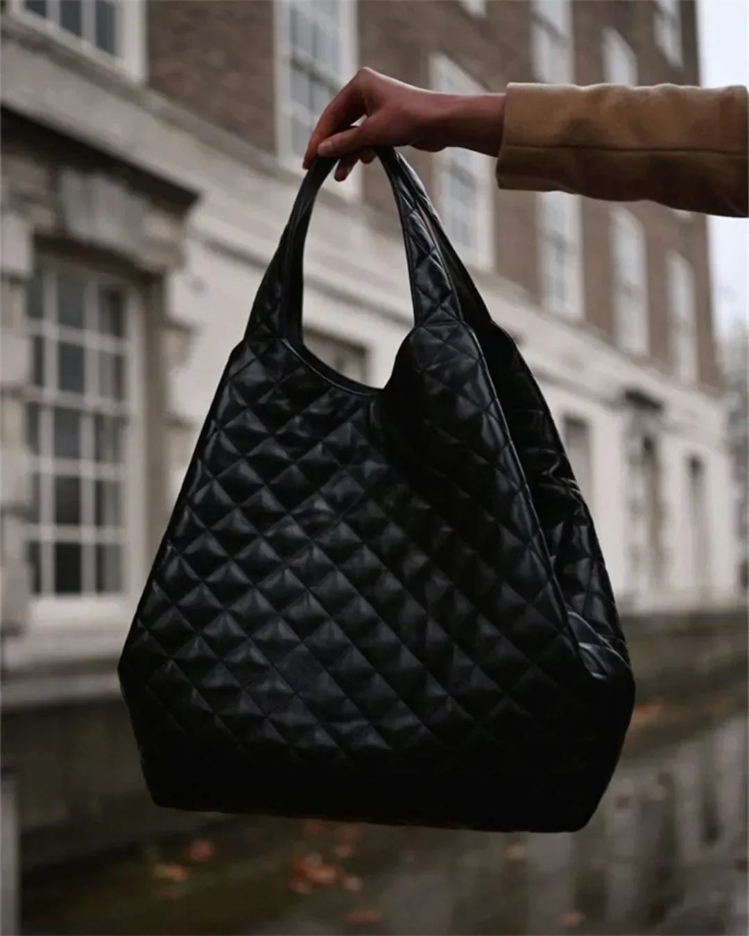 Icare Maxi Tote Bag Designer Totes Women handbags rhombic lambskin Shopping Bag Large Casual Beach Travel Shoulder bags
