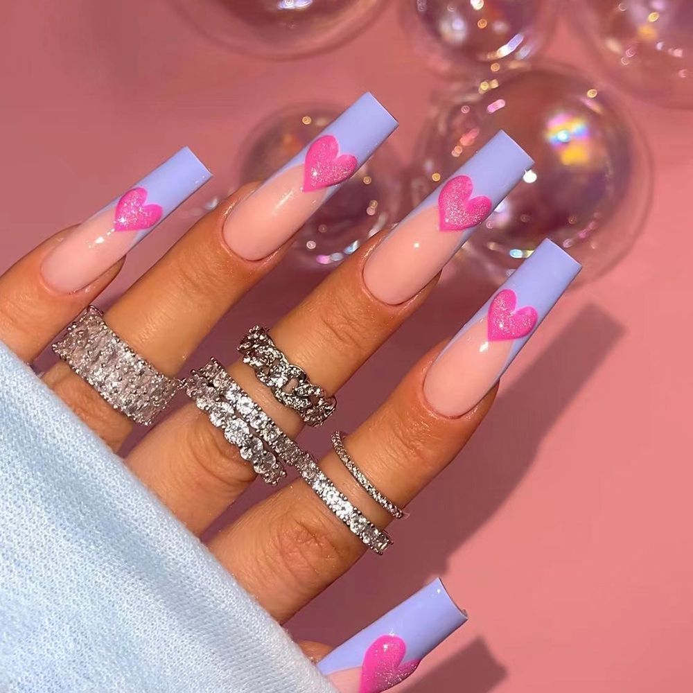 Japanese Style Black Graffiti False Nails Detachable Long Coffin Ballet Fake Nails Full Cover Nail Tips Press on Nails 24Pcs 01