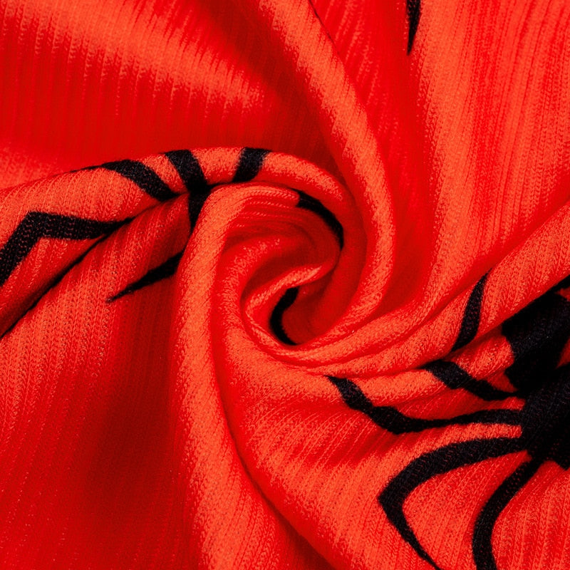 JyoJyo Cardigan women cropped V-Neck buttons Sexy short Casual coats Halloween carton print Autumn V-neck Long Sleeve Streetwear