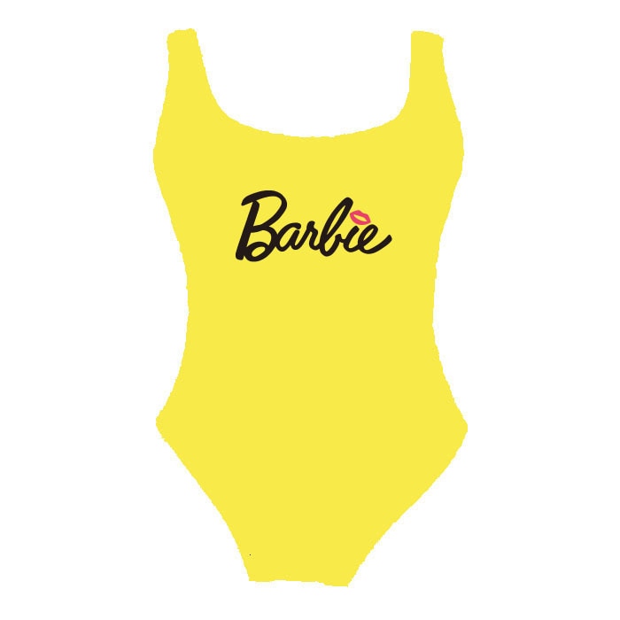 Kawaii Summer Girl Barbie Swimsuit Anime Cartoon Ladies Sexy Slim Beach Bikini Women Suspenders Vest Jumpsuit Bathing Suits Gift huanghei