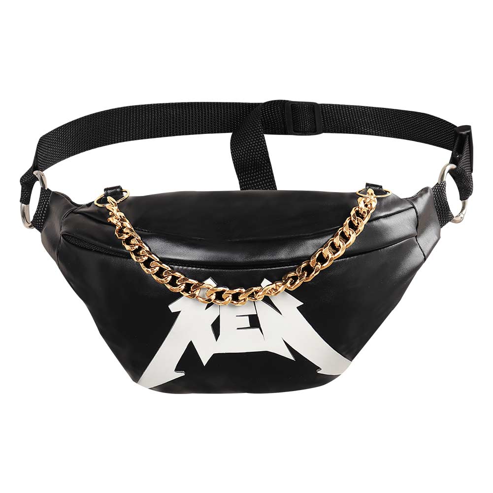 Ken Cosplay Fantasia Black Jacket Vest Headband Waist Bag Necklace Pants Barbier Costume Adult Men Halloween Carnival Party Suit