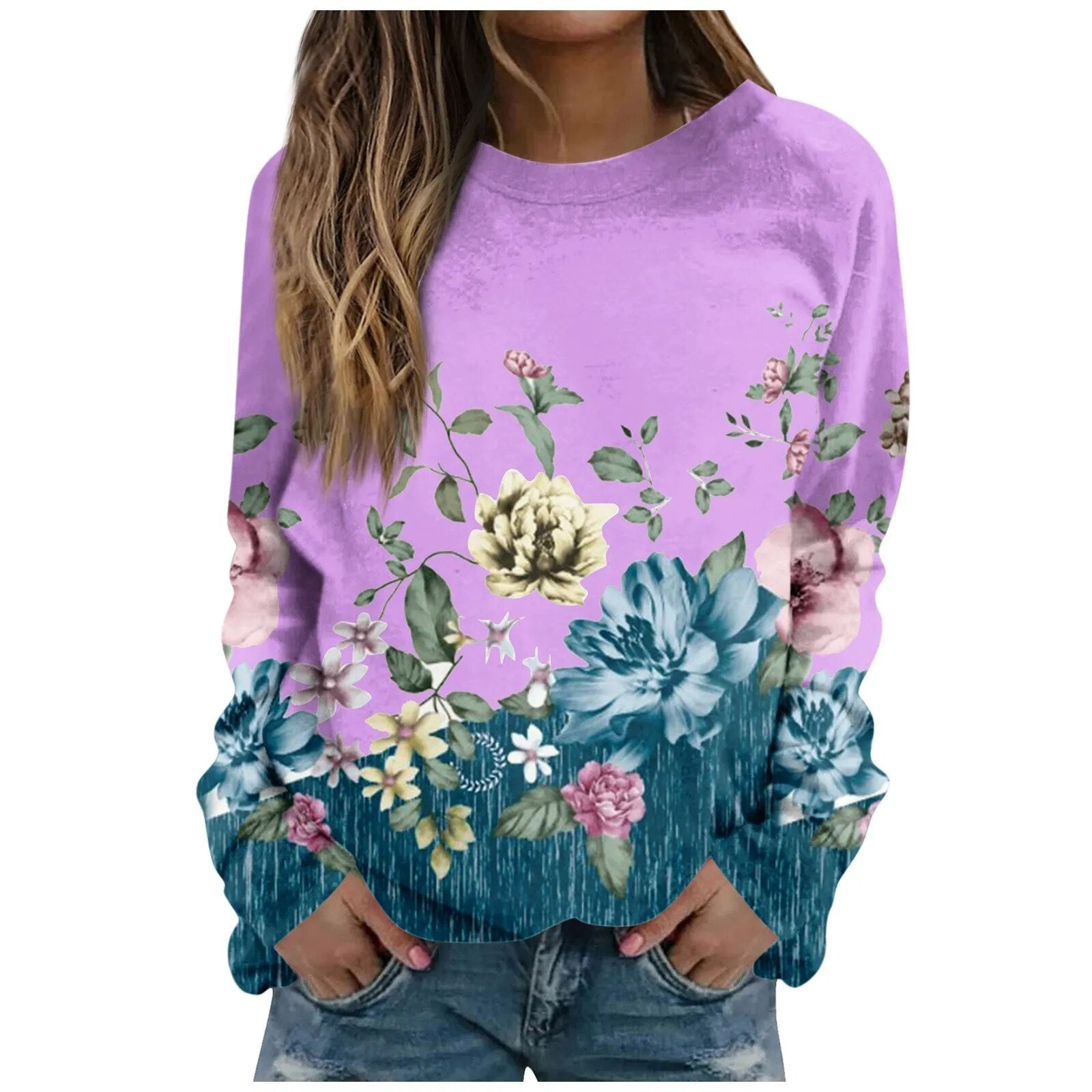 Korean Autumn Clothes Unique Round Neck Women Pullover Winter 2024 Casual Long Sleeves Women Sweatshirts Streetwear