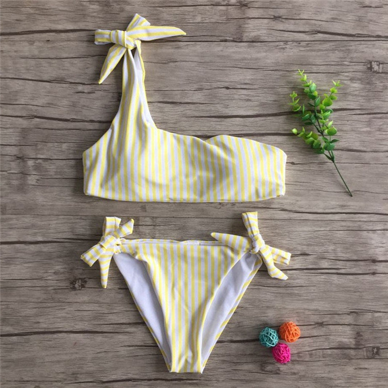Ladies' split swimsuit Yellow