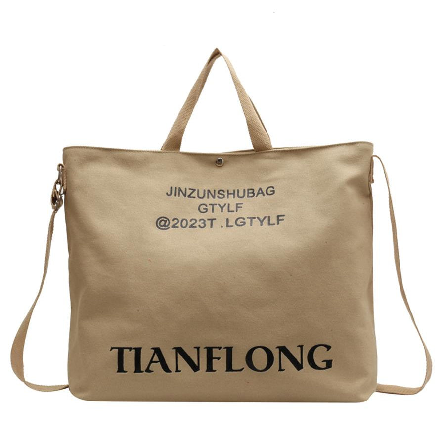 Large Capacity Summer Casual Canvas Tote Women Shoulder Bags Luxury Designer Trendy Ladies Handbags 2024 Simple Crossbody Work