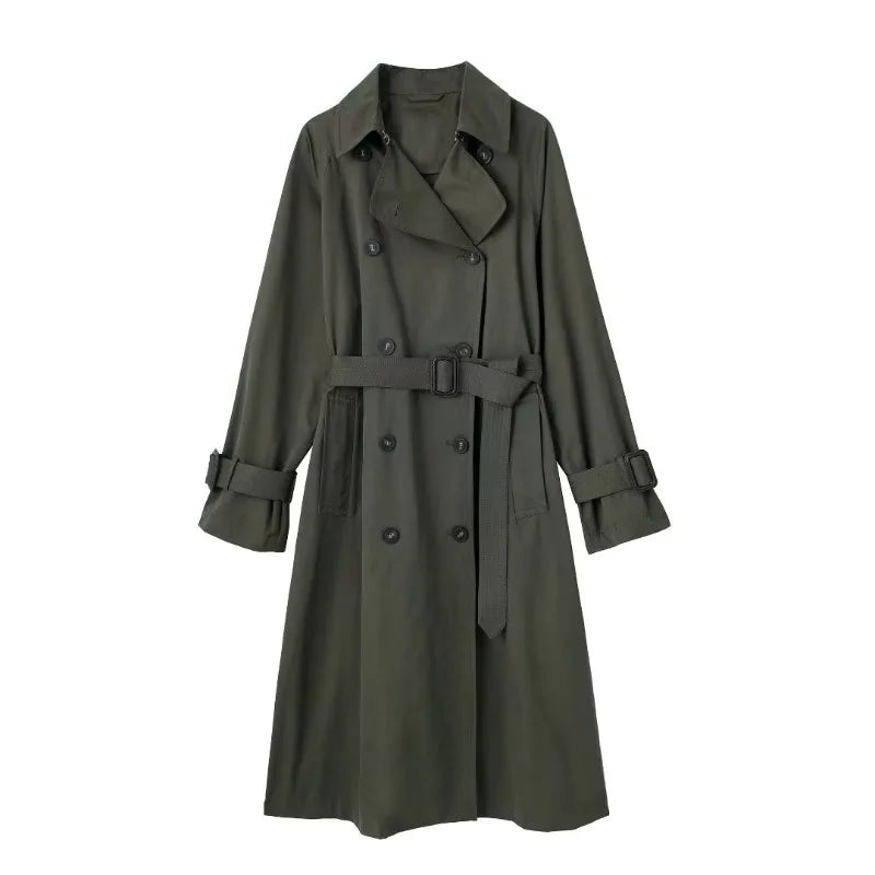 Long Trench Luxury Elegant Trench Coat Female Y2k New in Outerwears Women's Windbreaker Jackets Trend Coat Ladies