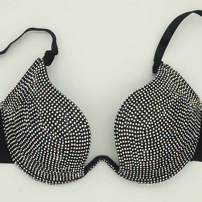 Luxury Crystal Diamond Bikini High-End Rhinestone Women's Swimsuit Gathered Push Up Female's Swimwear