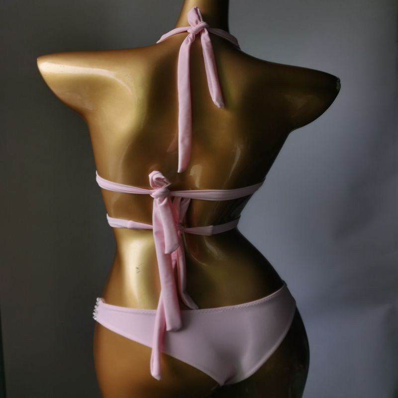 Luxury Crystal Diamond Bikini Sexy Push Up Gathered Women's Swimsuit Rhinestone Tassels Split Swimwewear