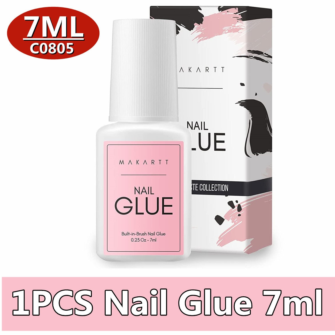 Makartt Super Strong Nail Glue for Acrylic Nails Press On Nails Professional Nail Bond Nail Tips Glue for Stick On Nails 1PCS 7ML GLUE