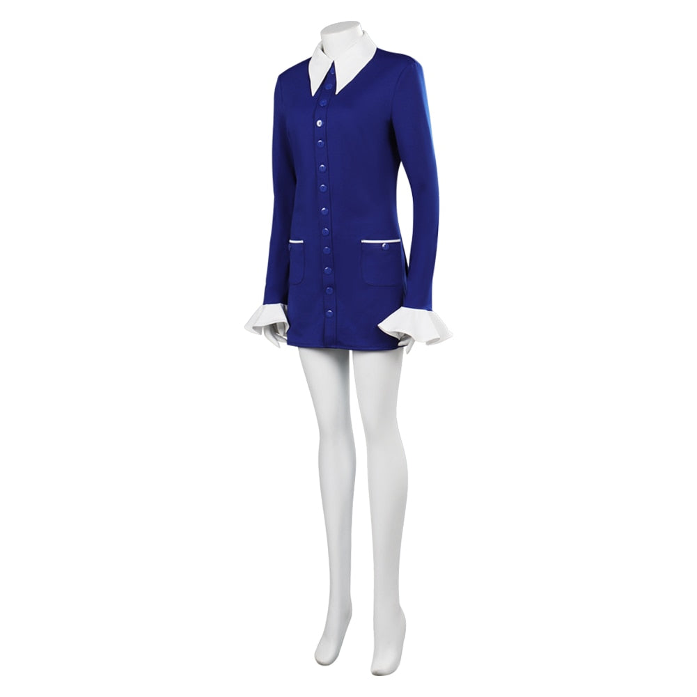 Margot Cos Robbie Barbie Cosplay Dress Women Costume 2024 Movie Barbier Roleplay Outfit Halloween Carnival Party Disguise Suit