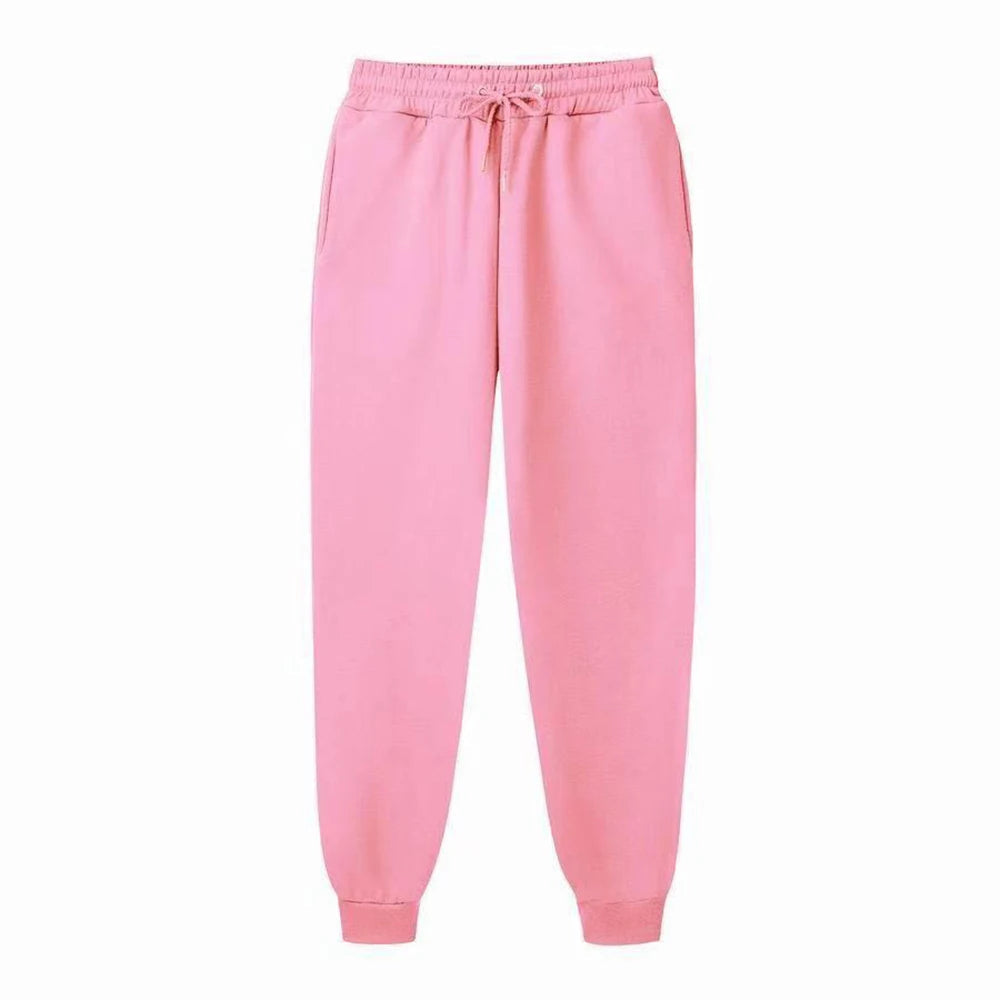 Men Casual Sports Pants Running Workout Jogging Long Pants Gym Sport Trousers for Men Jogger Sweatpants Pink