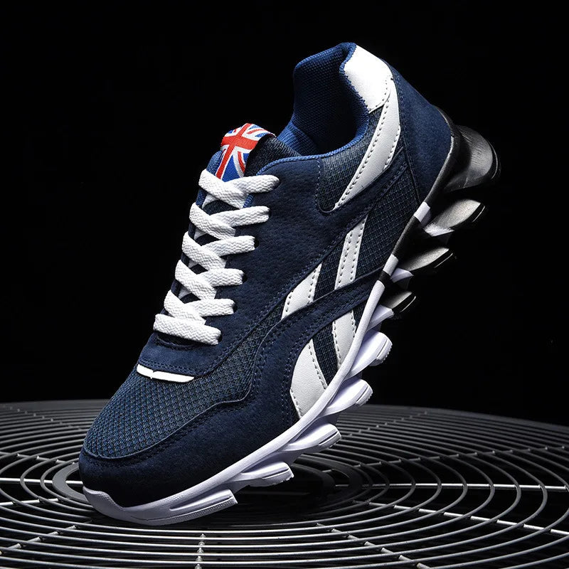 Men Shoes 36-48 Size Light Breathable Shoes Non-slip Breathable Running Shoes for Men Large Size Sneaker kids shoes Dark Blue