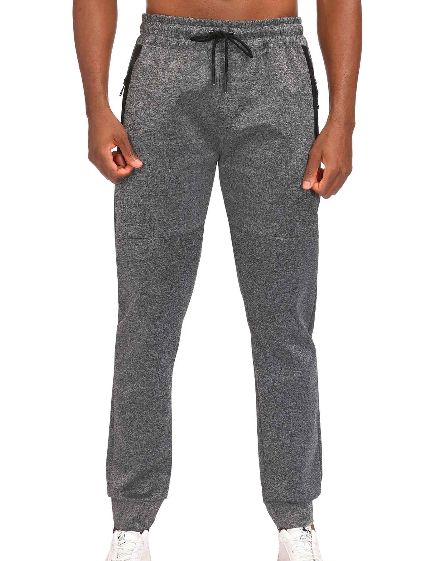 Men Sweatpants Joggers Pocket Trousers Fitness Long Pants Elastic Waist with Drawstring Trousers