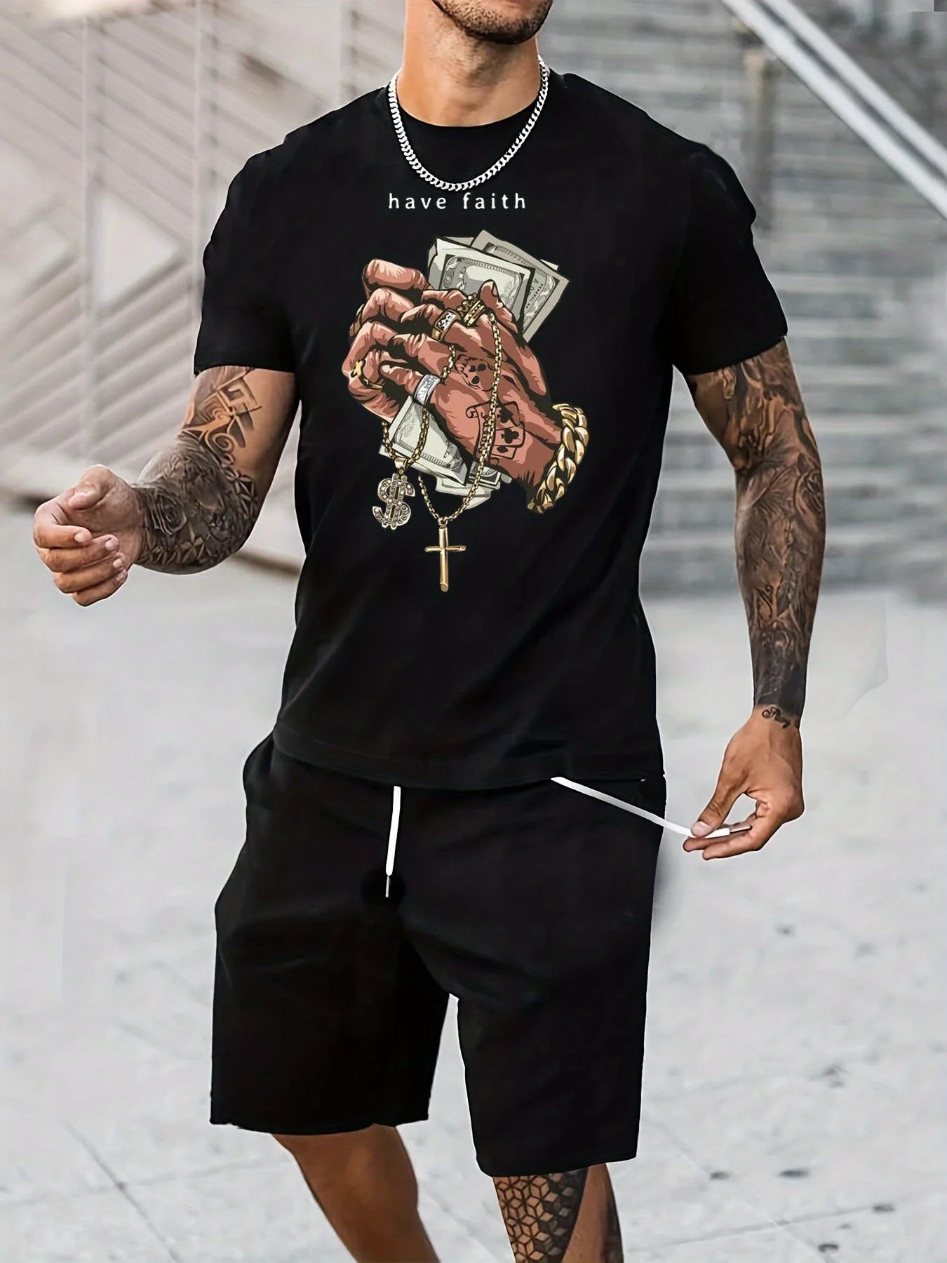 Men's Autumn Winter Sweater Set With Plush Fashion onlyblacktshirt