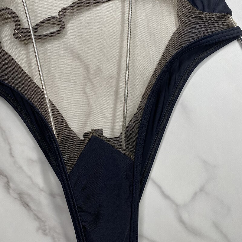 Mesh Stitching Suit Jumper body suit casual Sexy Slim Beach - Jumpsuit Romper Clothes Clothing Catsuit Top