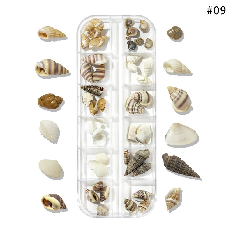 Nail Art Aurora Shell Flakes Abalone Nails Charms 3D Irregular Slice Shell Stone Sequins Nail Art Decoration Manicure Accessory PH188