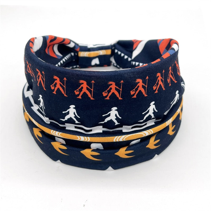 New African Pattern Print Headband for Women Twist Style Hair Band Ladies Salon Make Up Head Wrap Headwear Turban Girls Accessor 11