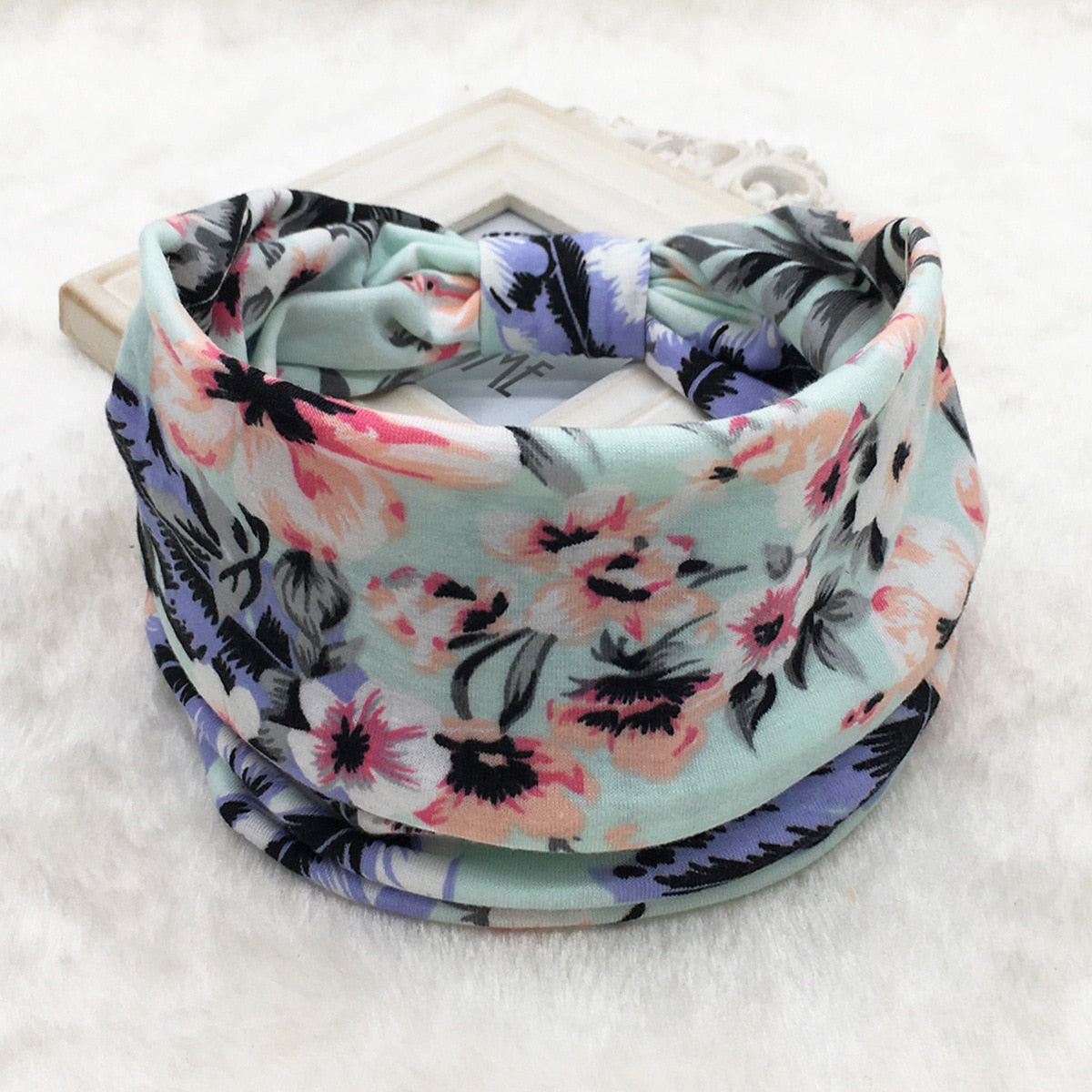 New Fruit Print Wide Headwrap Headbands for Women Boho Knoted Elastic Beach Hair Bands Girls Hair Accessories Turban Bandage 7