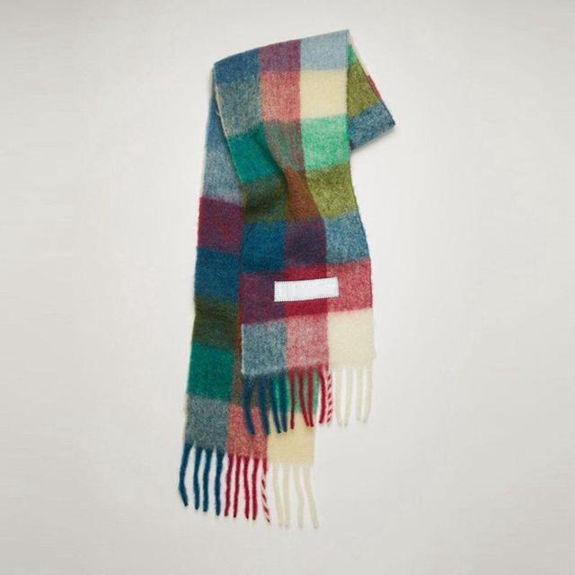 New Scarf Autumn and Winter Multicolor Thickened Plaid Scarf The Same Length Warm Shawl For Men and Women Scarves 18